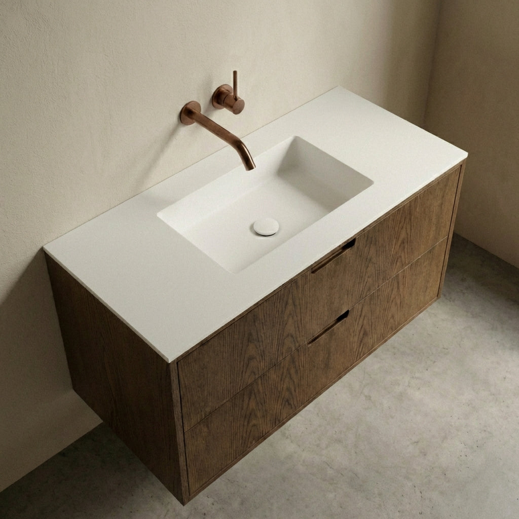 ALMA 3903 Snedker Badmøbel - Mørk - 120 x 50 cm - LIMITED EDITION