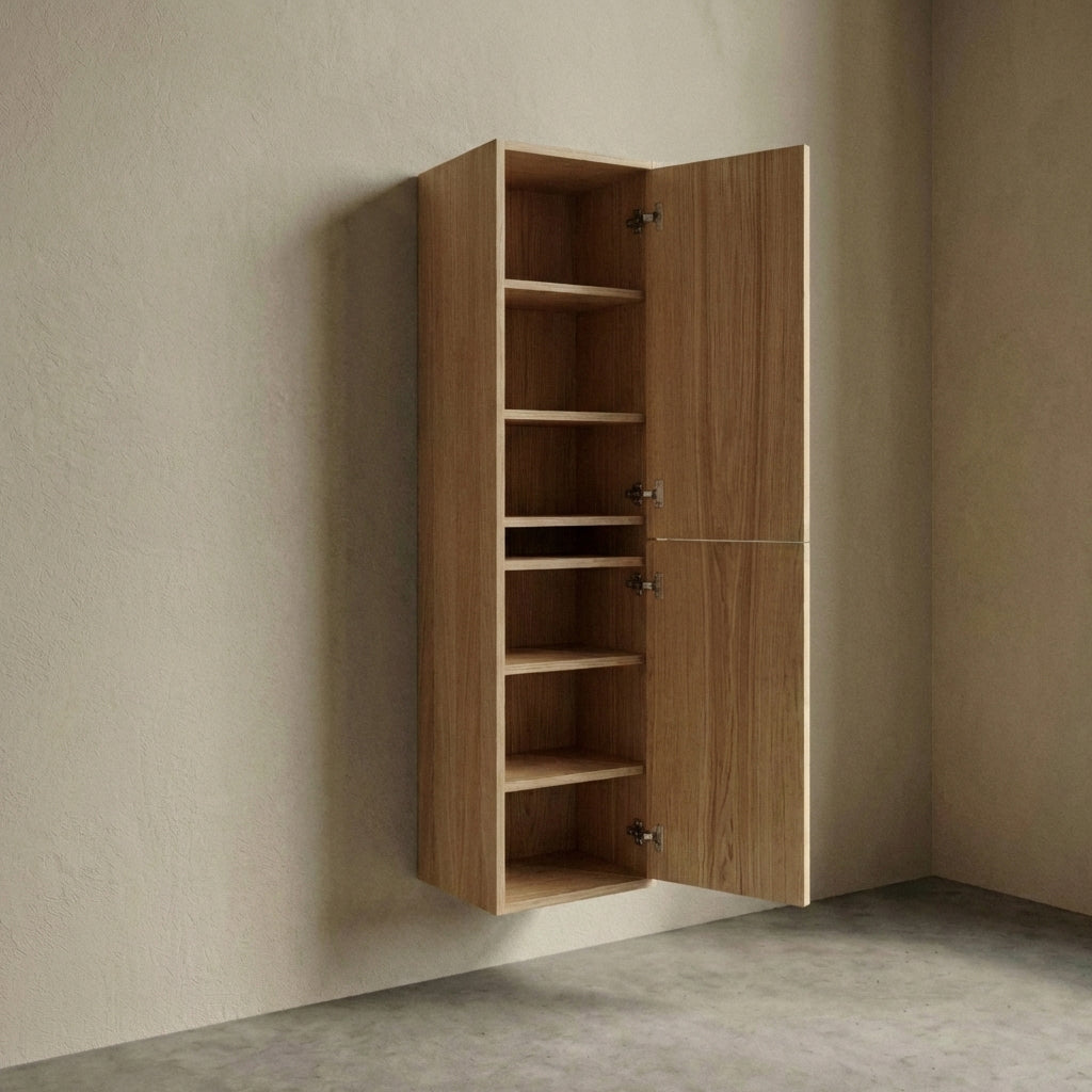 ALMA 3922 Snedker Højskab med Låger - Lys - 40 x 156 cm