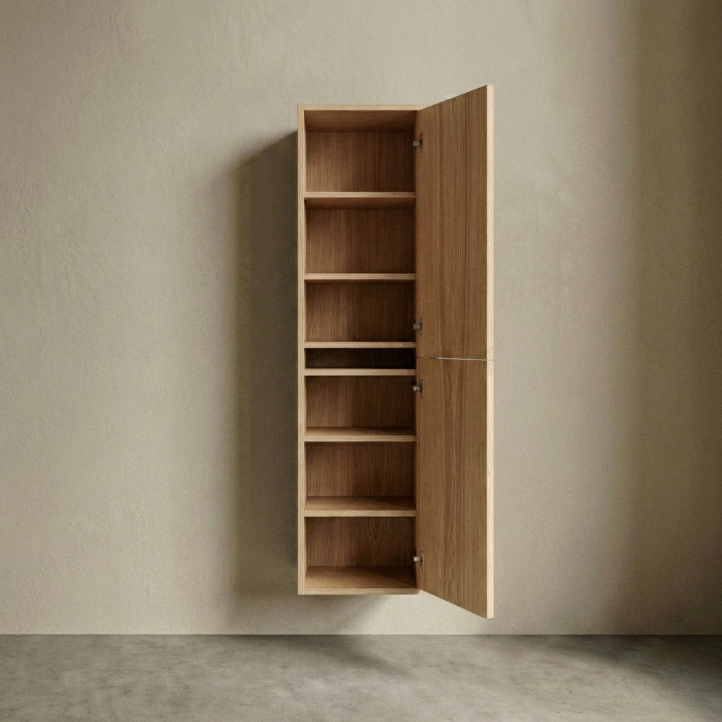 ALMA 3922 Snedker Højskab med Låger - Lys - 40 x 156 cm