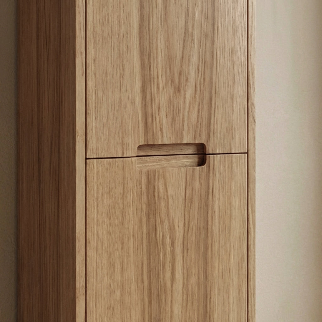 ALMA 3922 Snedker Højskab med Låger - Lys - 40 x 156 cm