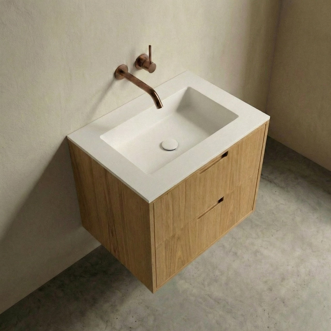 ALMA 3901 Snedker Badmøbel - Lys - 70 x 50 cm