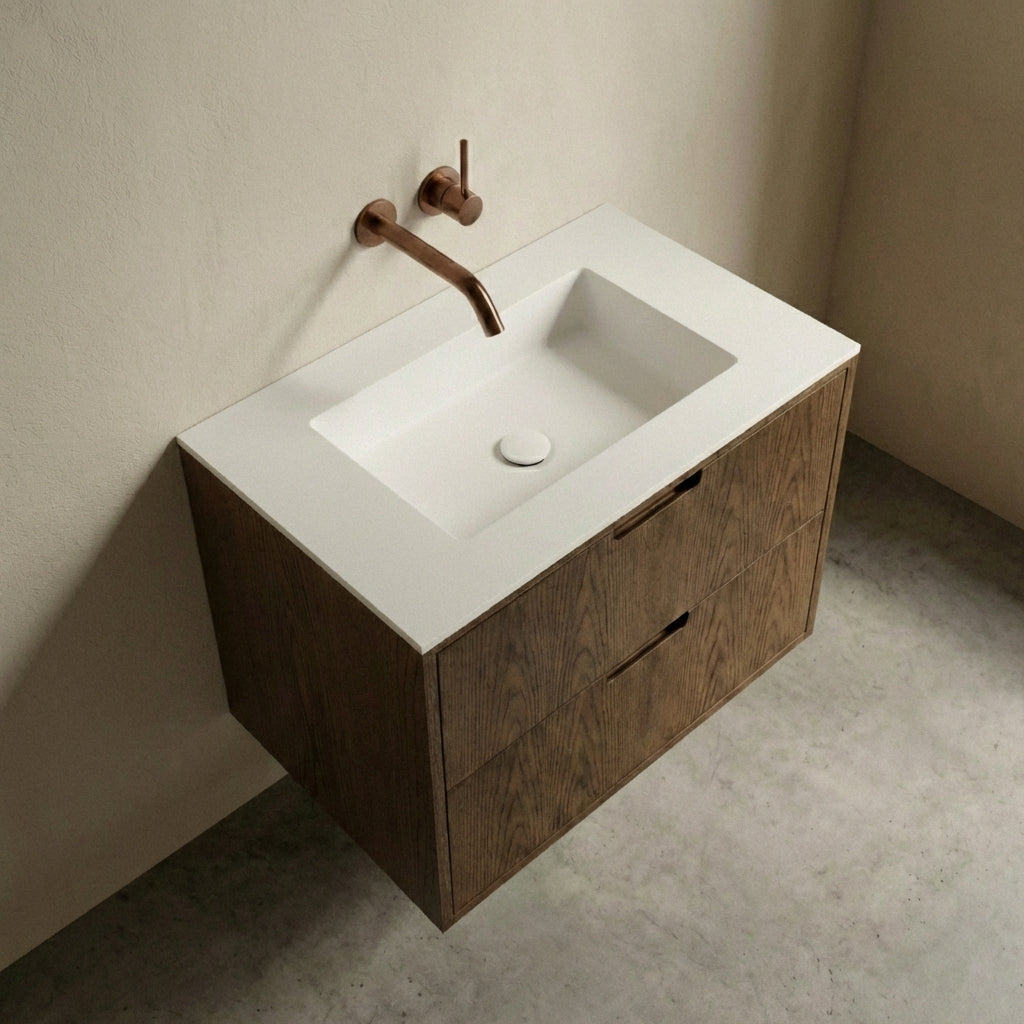 ALMA 3980 Snedker Badmøbel - Mørk - 80 x 50 cm - LIMITED EDITION