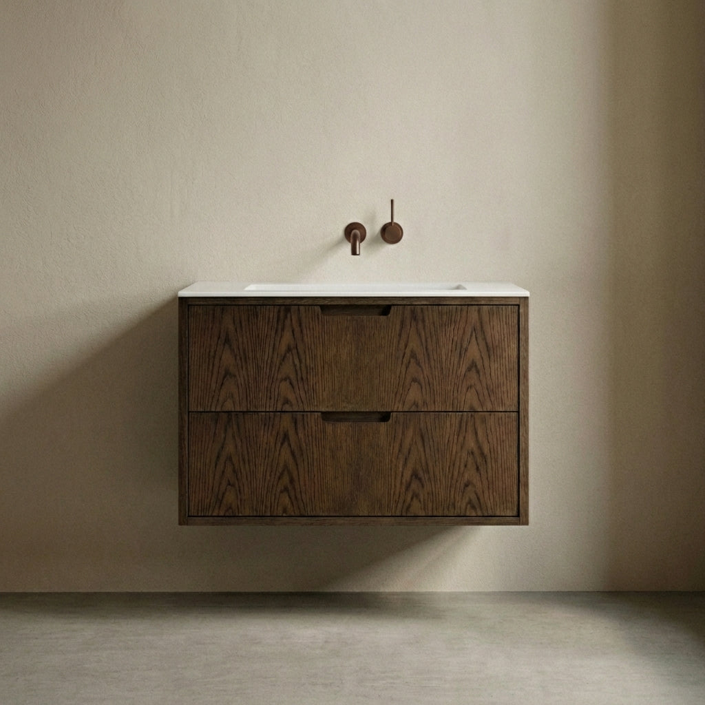 ALMA 3982 Snedker Badmøbel - Mørk - 80 x 40 cm - LIMITED EDITION