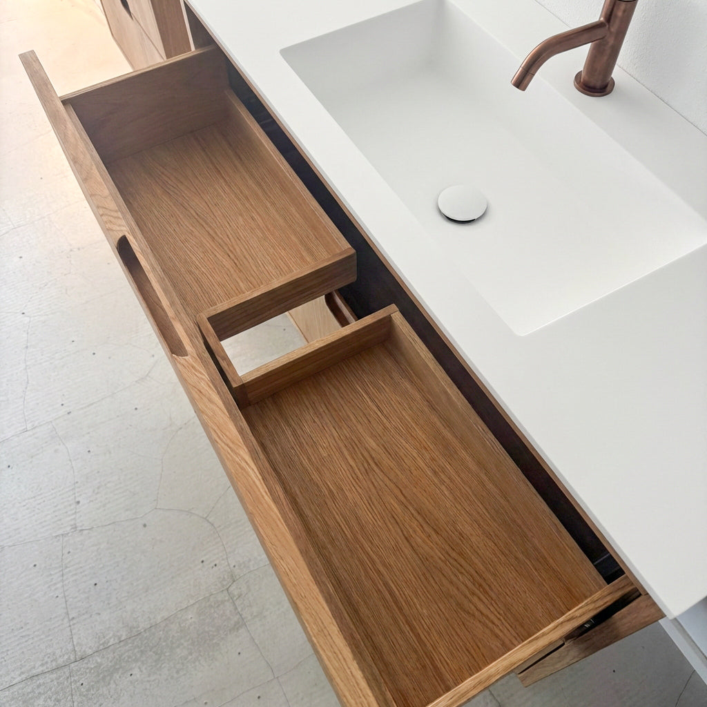 ALMA 3913 Snedker Badmøbel - Lys - 90 x 40 cm