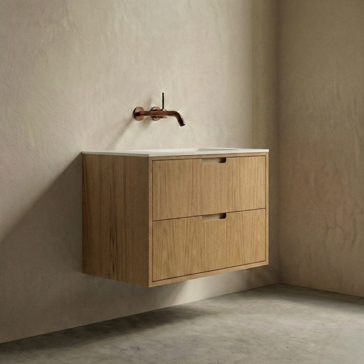 ALMA 3982 Snedker Badmøbel - Lys - 80 x 40 cm