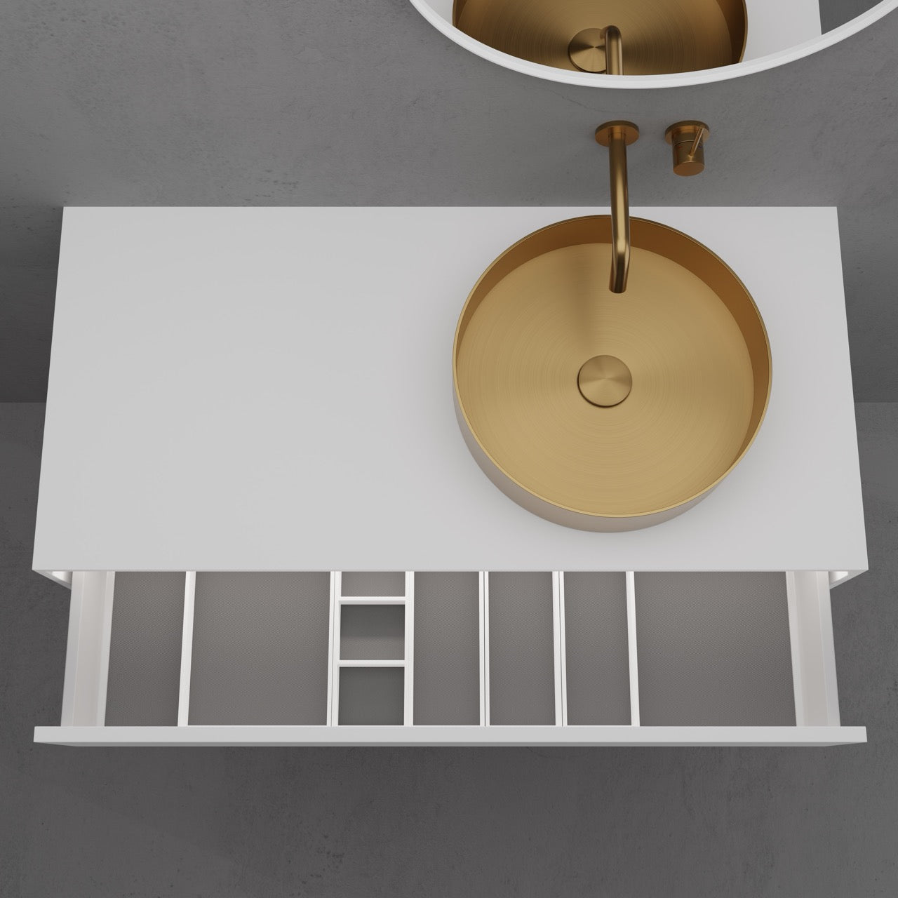 Scandtap S1000 badmøbel i Solid Surface