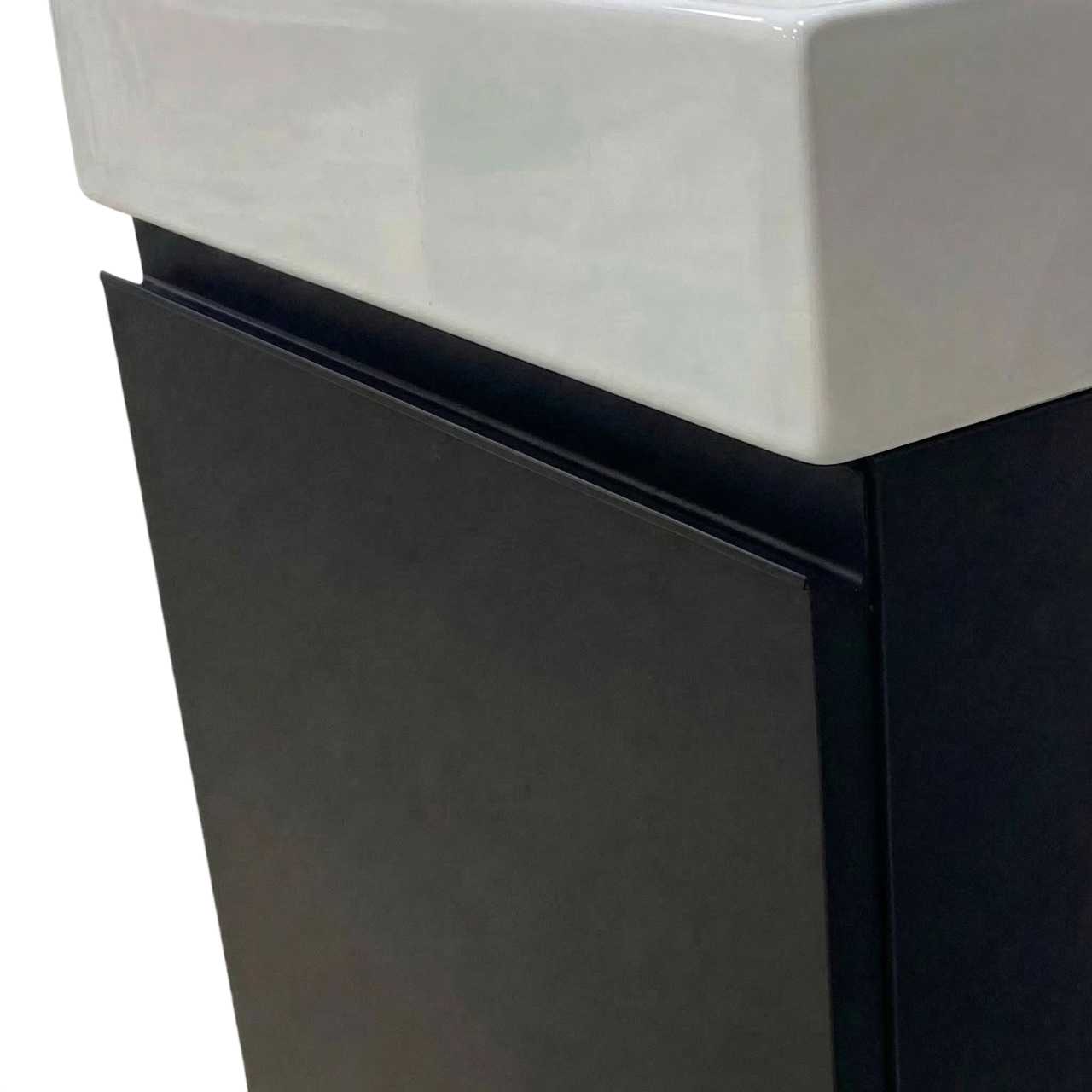 Milano Nero 45 cm Badeværelsespakke – Badmøbel, Spejlskab & Scandtap