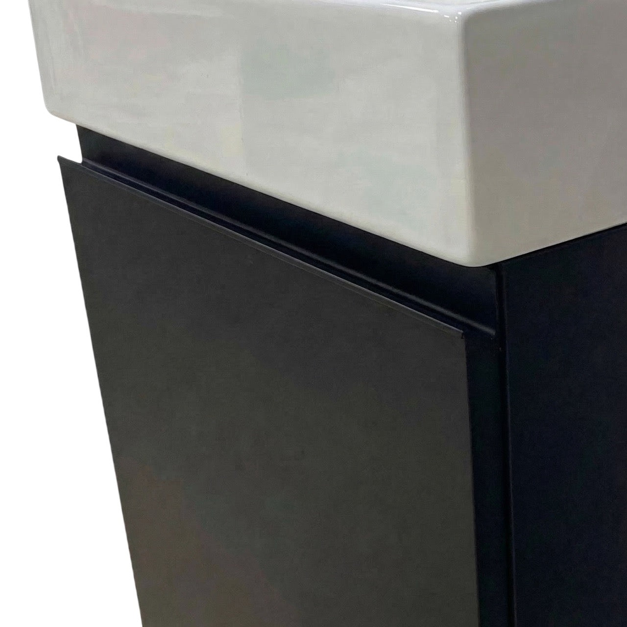 Milano Nero 45 cm Badeværelsespakke – Badmøbel, Spejlskab & Scandtap