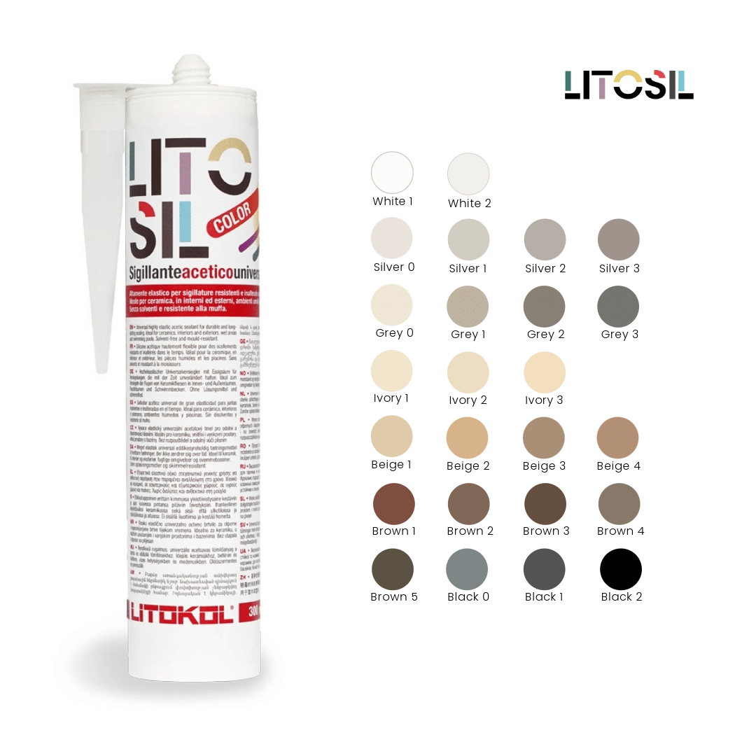 Litosil gummifuge i forskellige farver