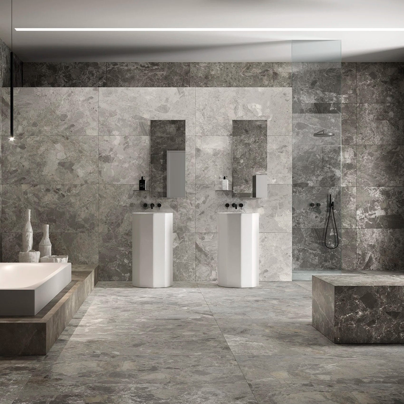 Mudo Grey Dark naturstensflise