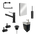 Shadow (Børstet sort stål)