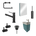 Black (Sort satin)