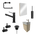 Shadow (Børstet sort stål)