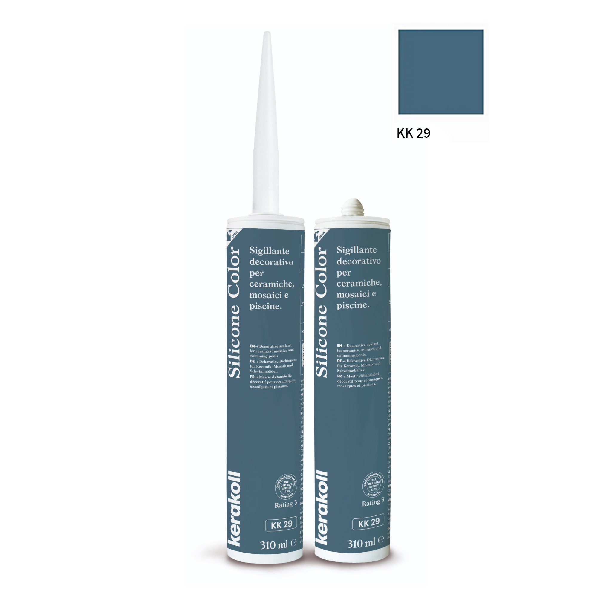 Kerakoll silikone / gummifuge Color i 50 farver