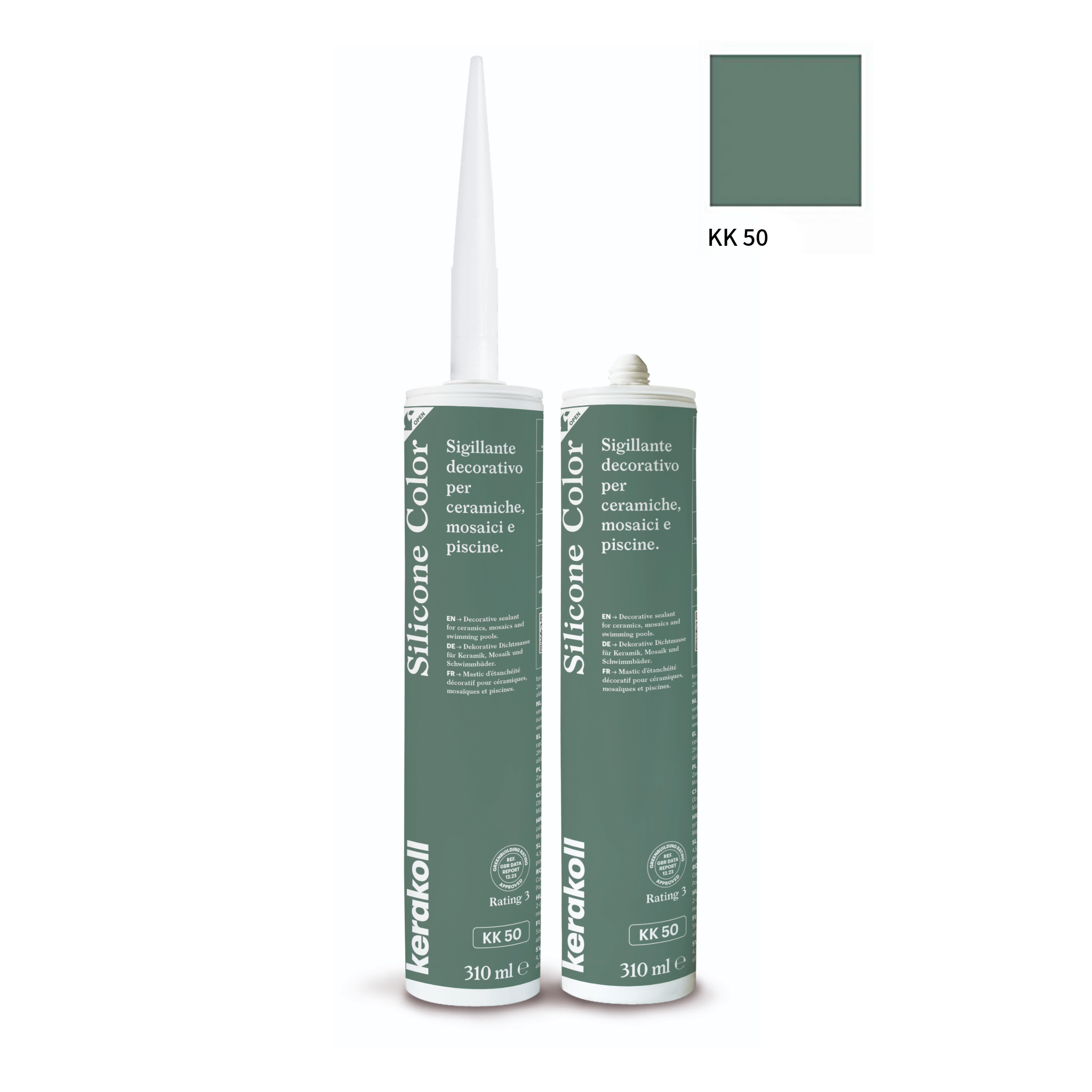 Kerakoll silikone / gummifuge Color i 50 farver