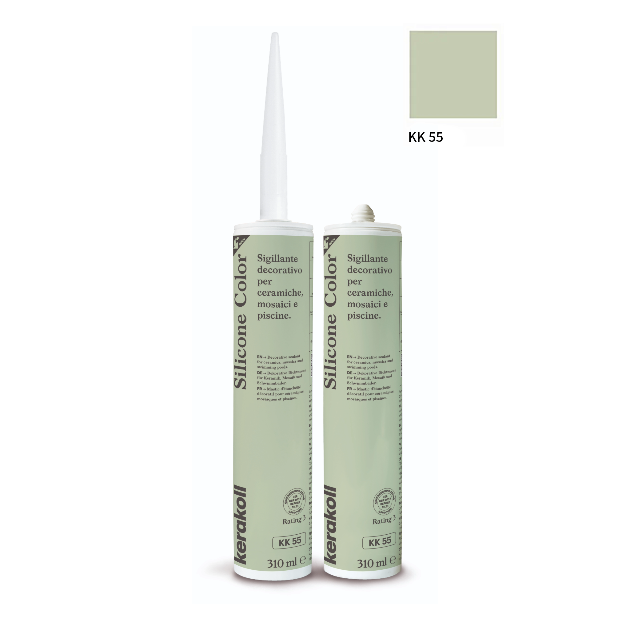 Kerakoll silikone / gummifuge Color i 50 farver