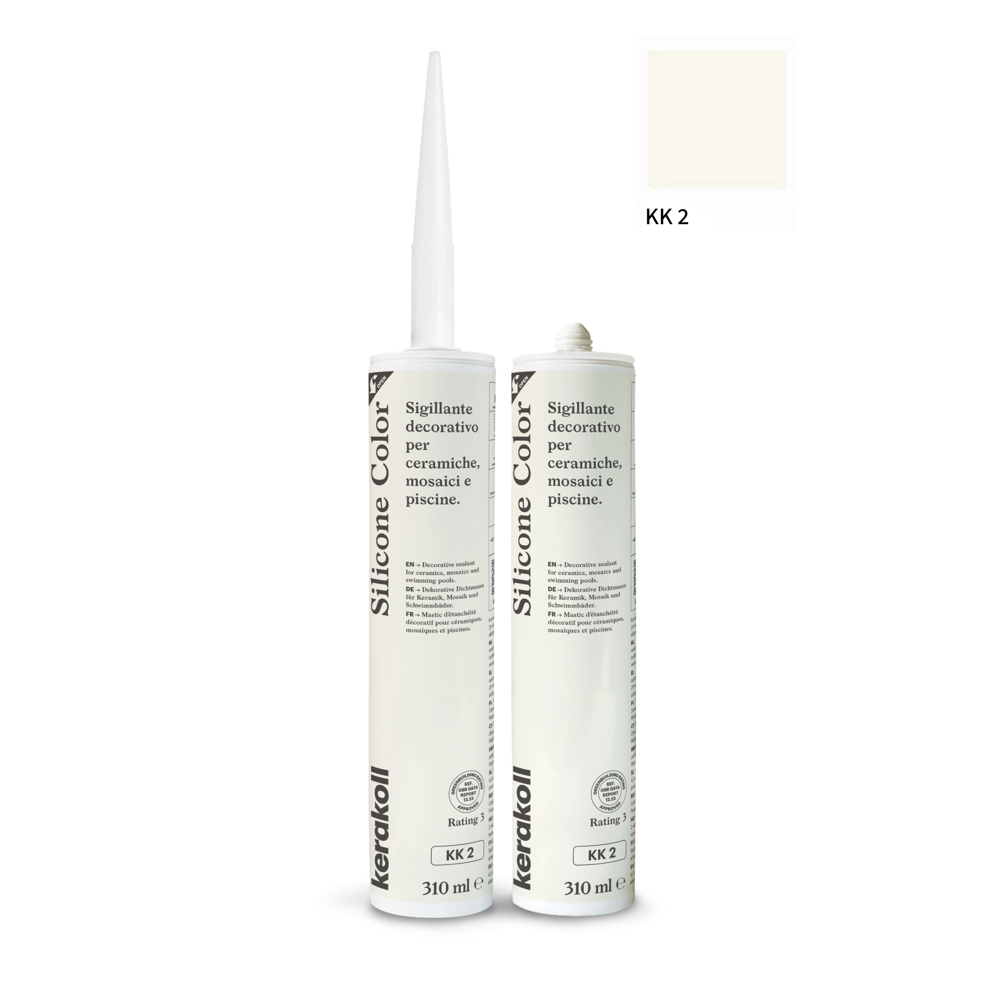 Kerakoll silikone / gummifuge Color i 50 farver