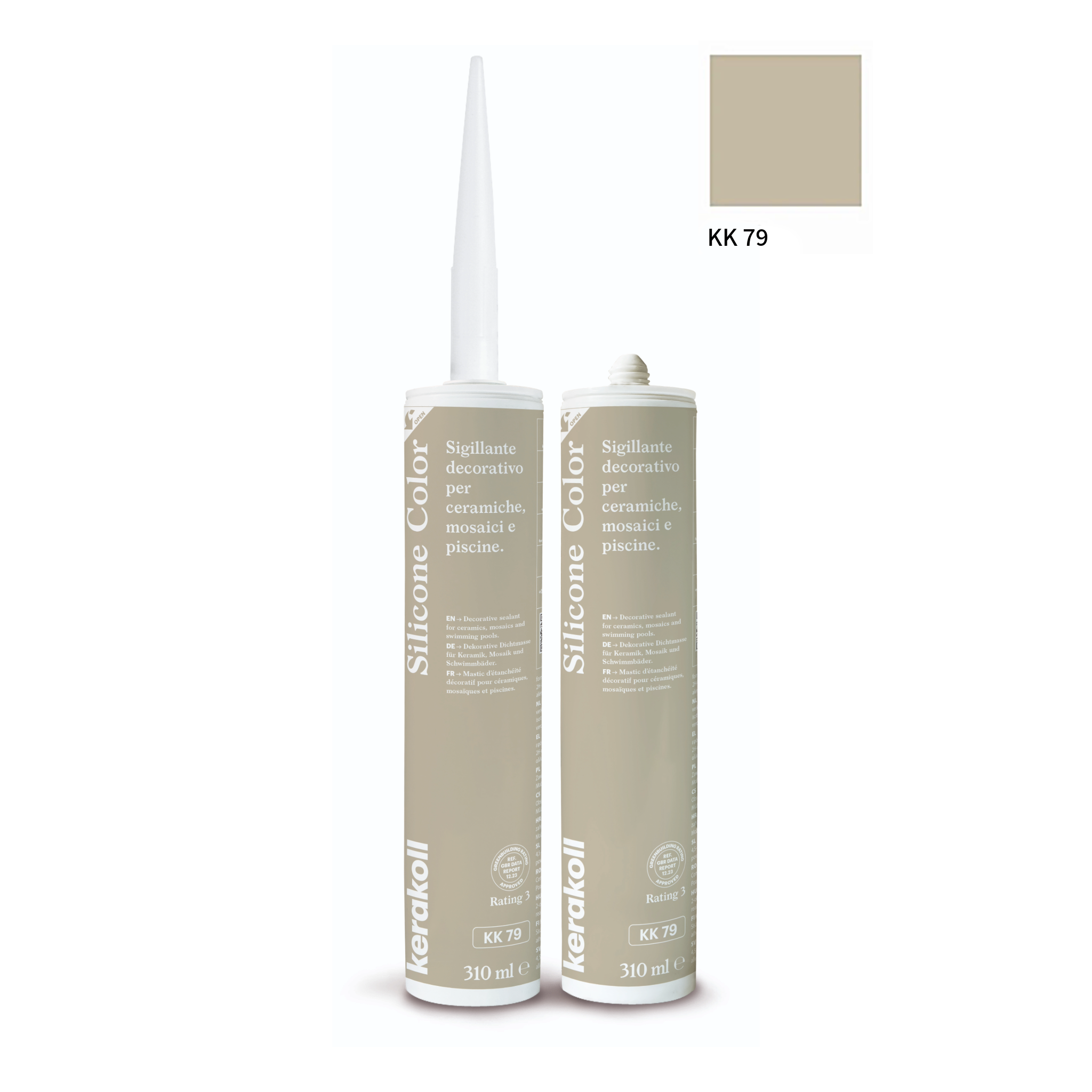 Kerakoll silikone / gummifuge Color i 50 farver