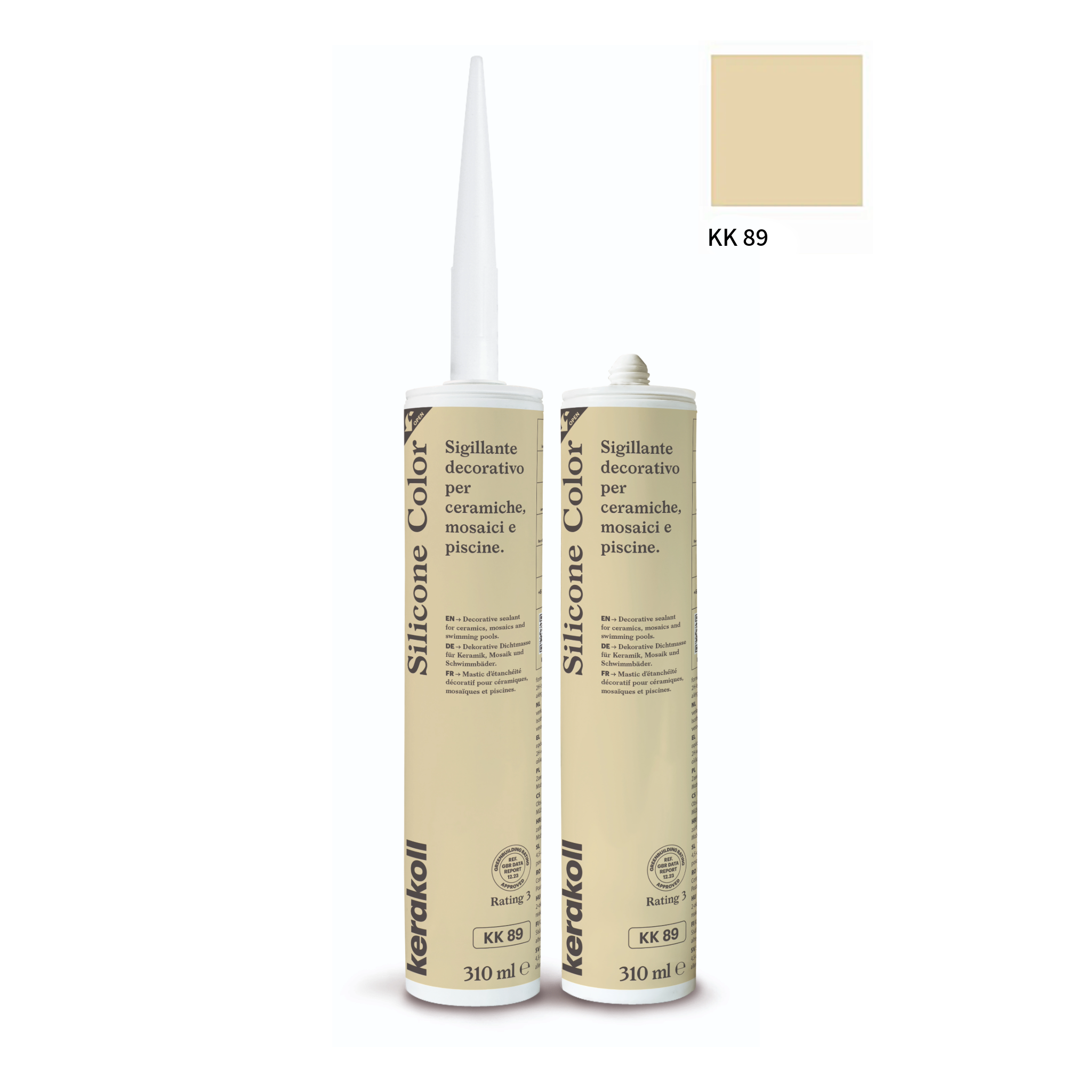 Kerakoll silikone / gummifuge Color i 50 farver