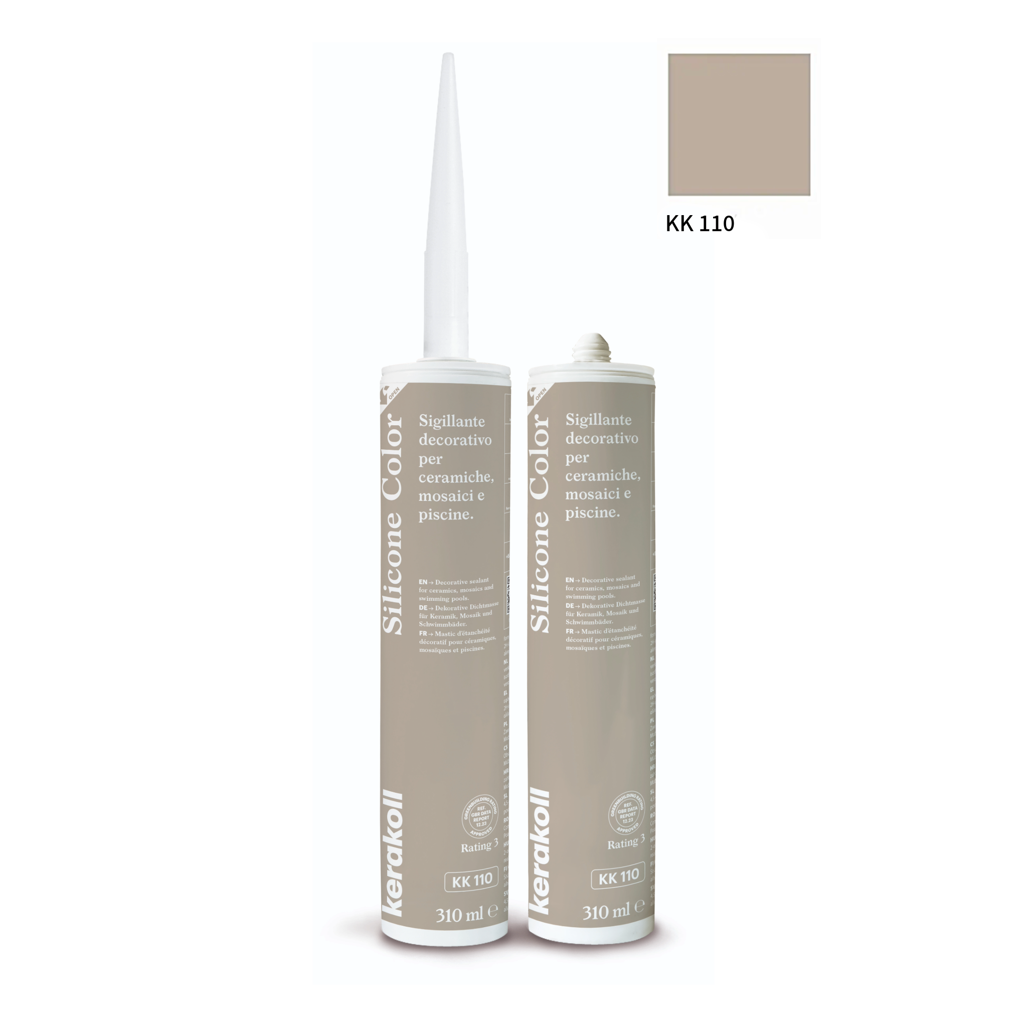 Kerakoll silikone / gummifuge Color i 50 farver