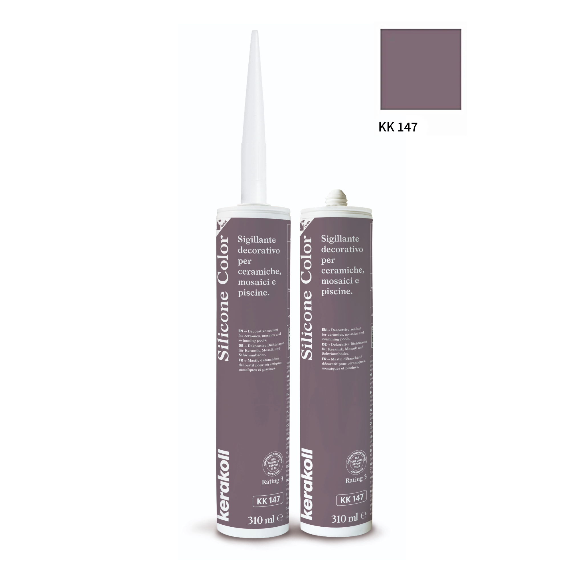 Kerakoll silikone / gummifuge Color i 50 farver