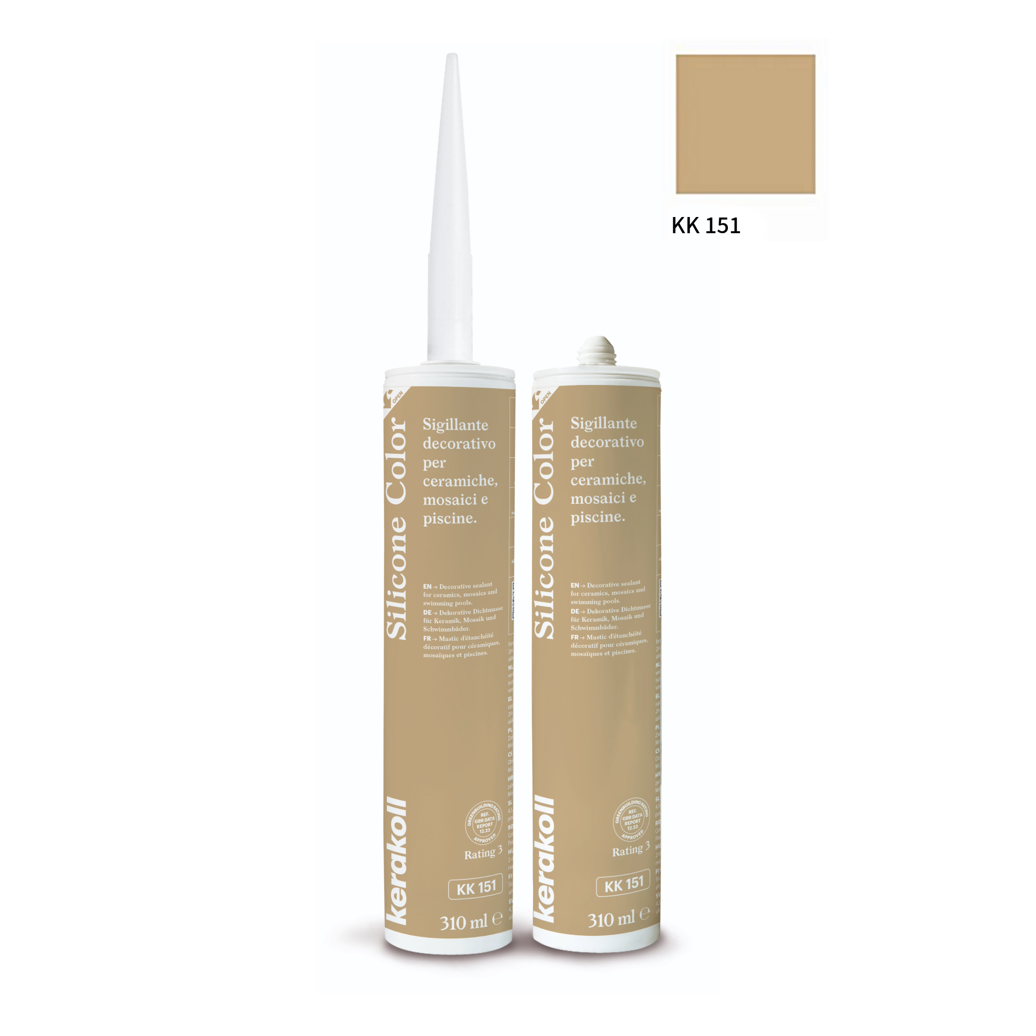 Kerakoll silikone / gummifuge Color i 50 farver