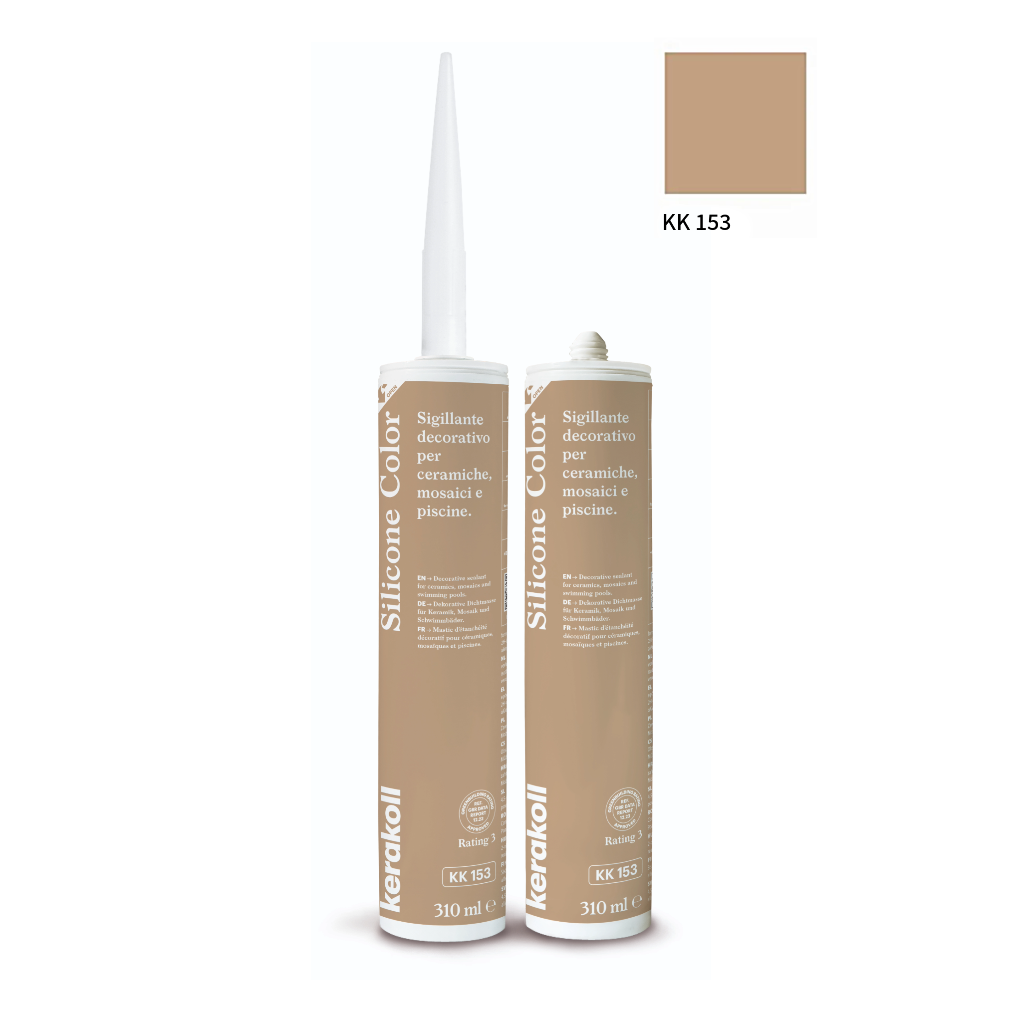 Kerakoll silikone / gummifuge Color i 50 farver