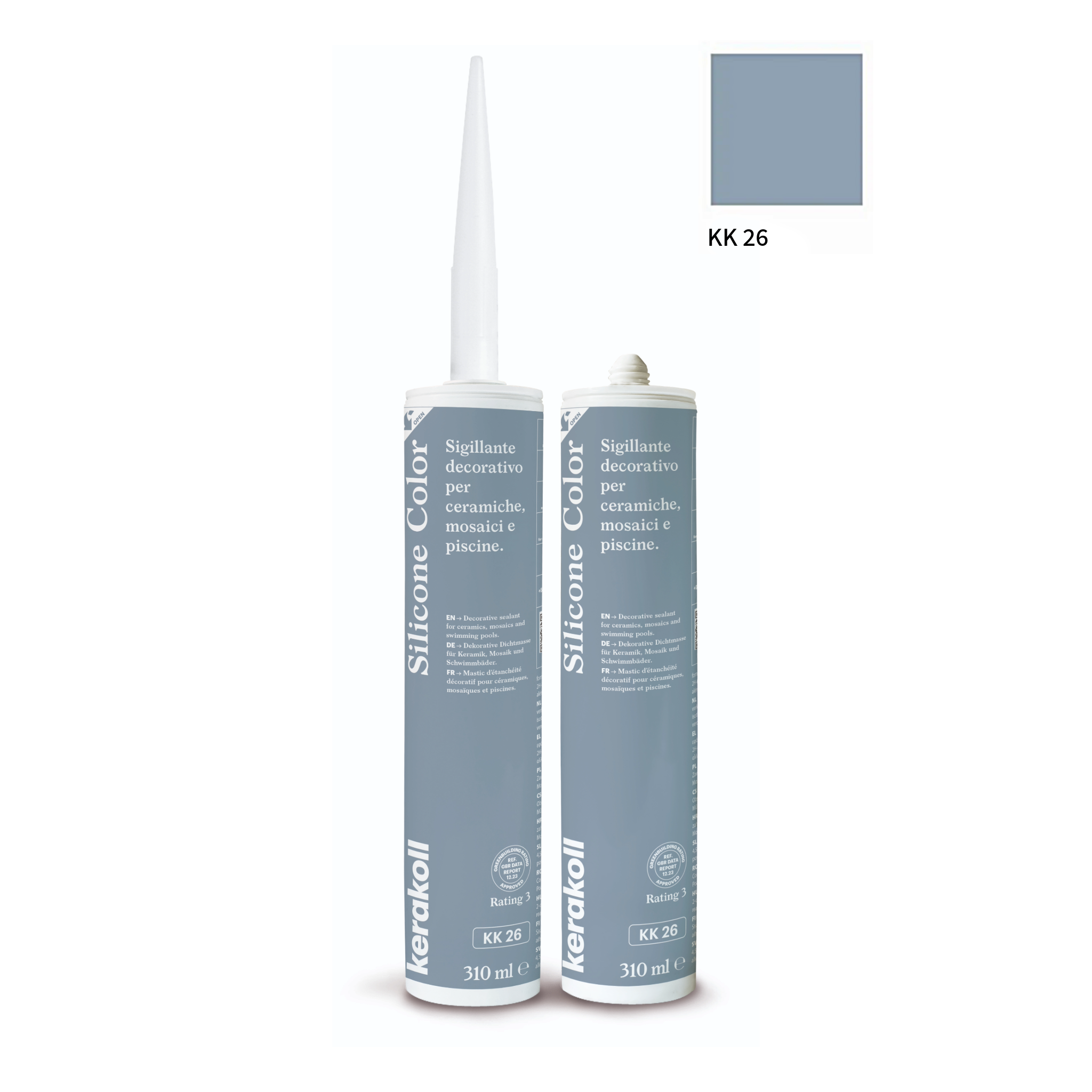 Kerakoll silikone / gummifuge Color i 50 farver