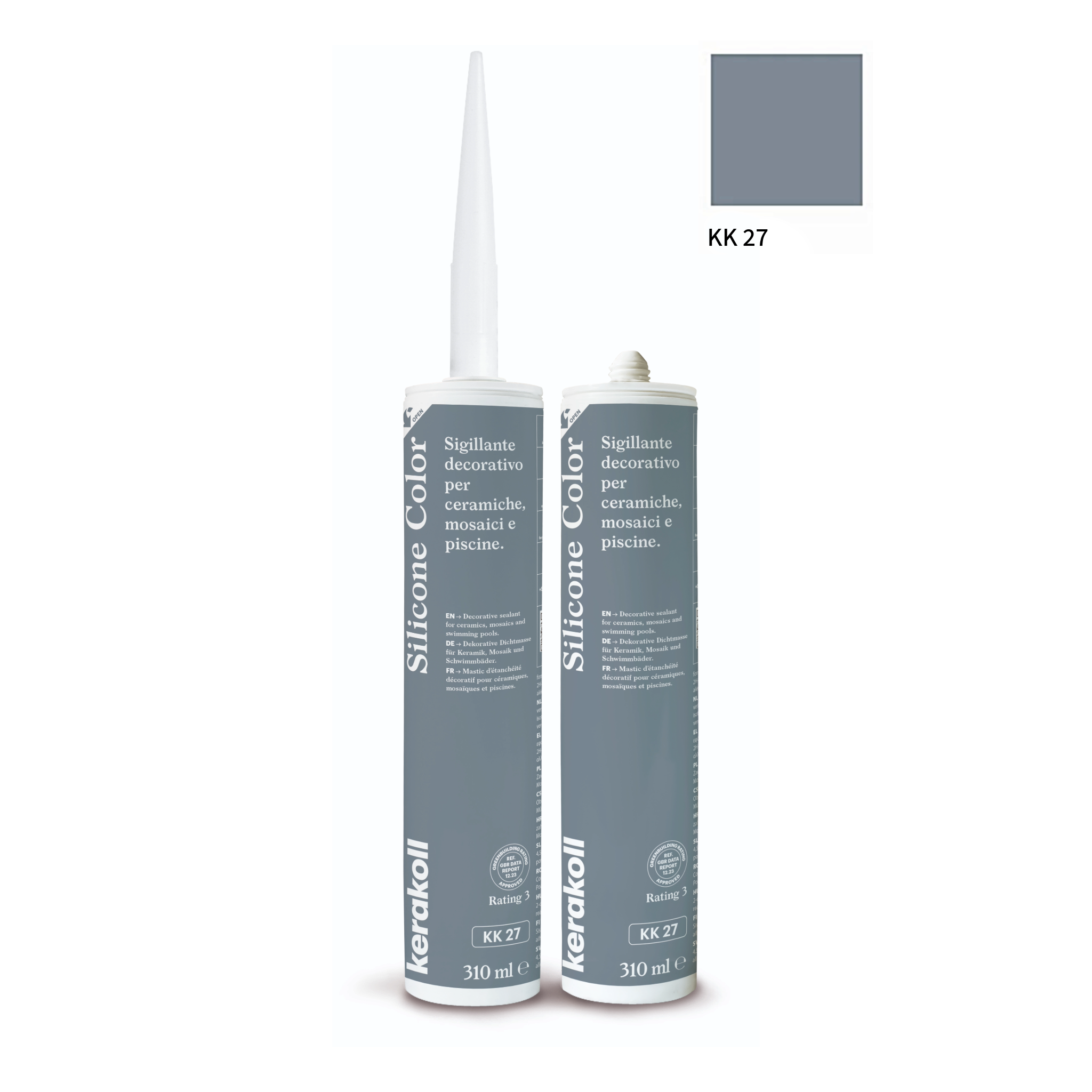 Kerakoll silikone / gummifuge Color i 50 farver