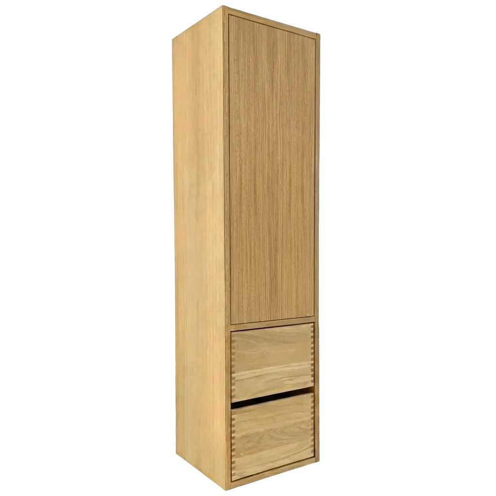 Nr. 4928 Snedker højskab med skuffer - 40 x 156 cm | Prisgaranti ...