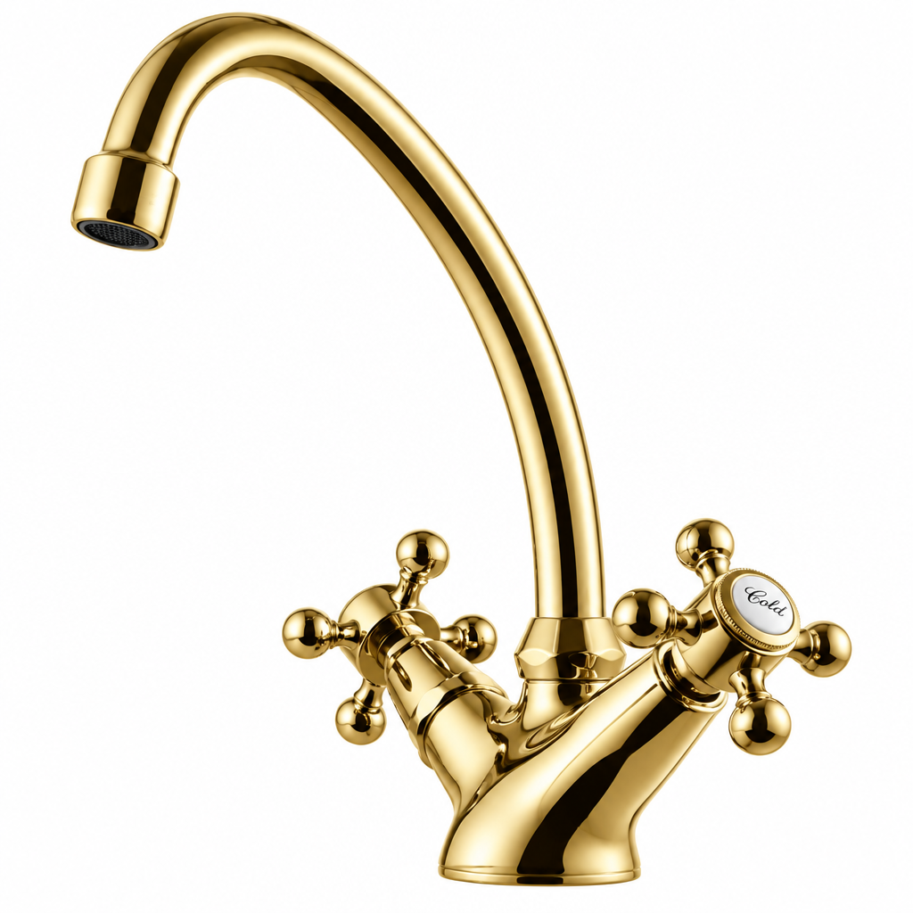 OUTLET - Tapwell håndvaskarmatur VLV077, Brass