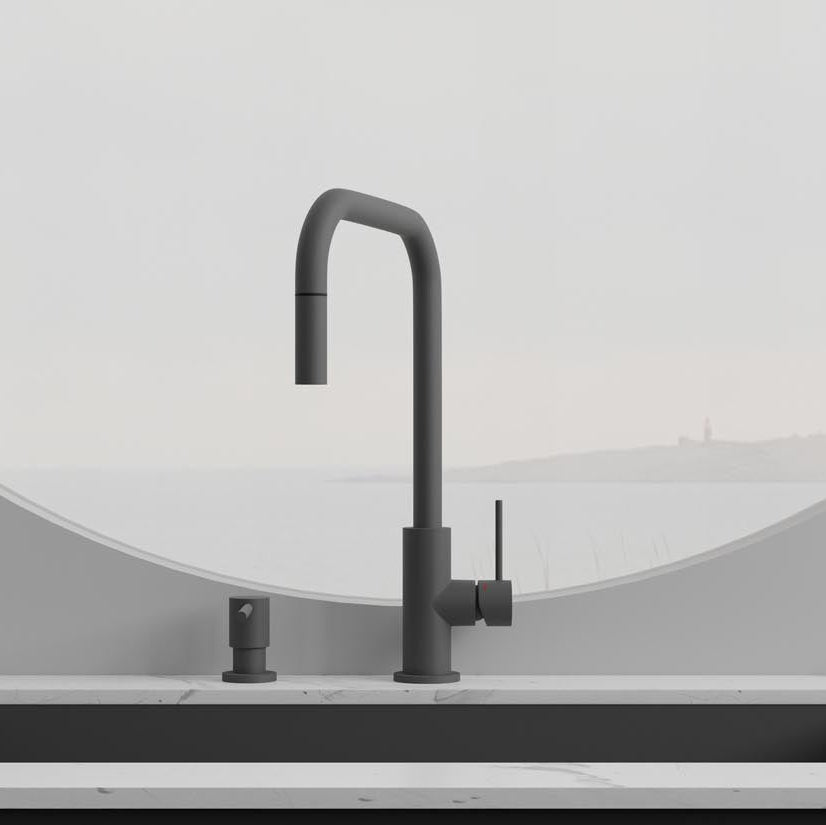 Scandtap Steel Accent Square køkkenarmatur