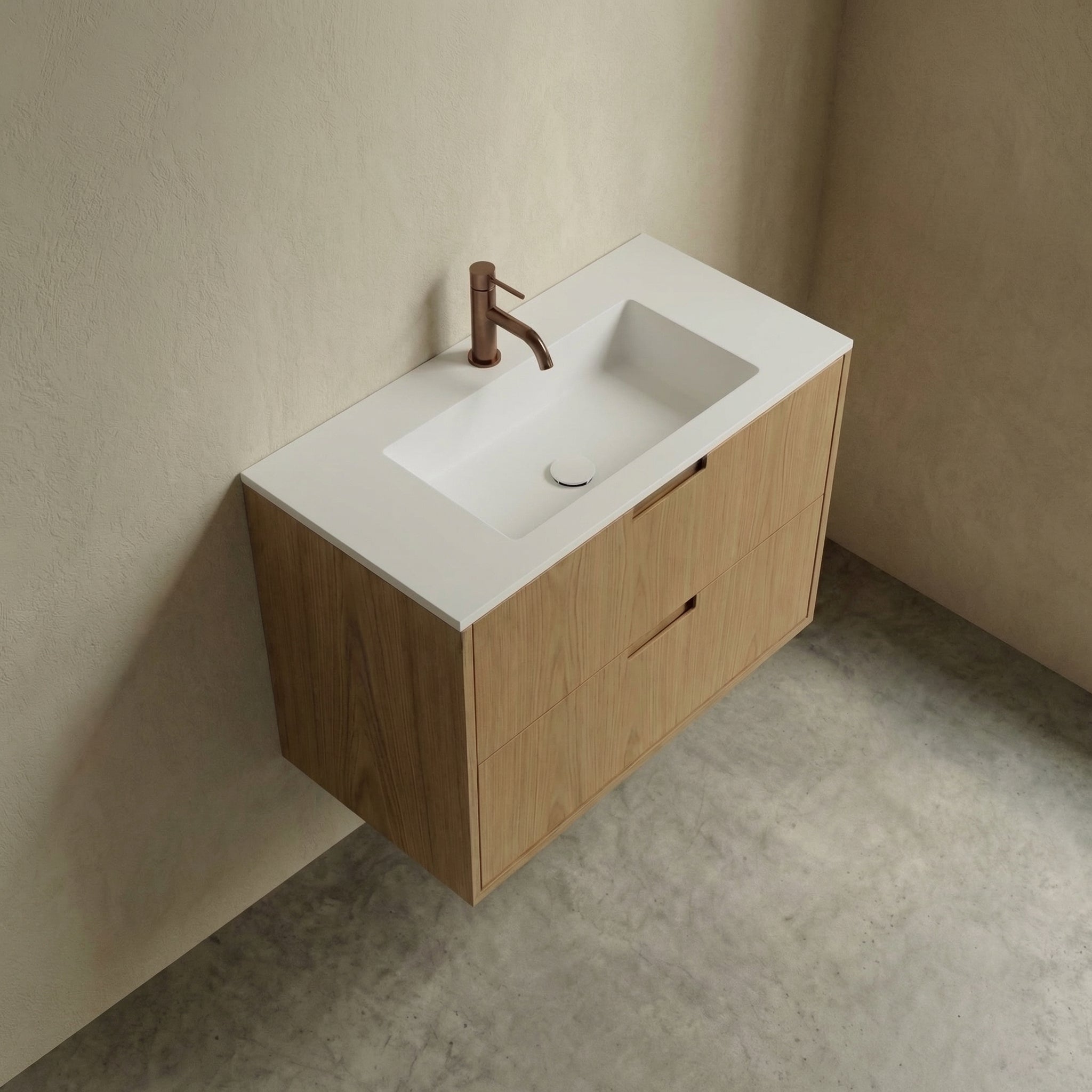 ALMA 3982 Snedker Badmøbel - Lys - 80 x 40 cm