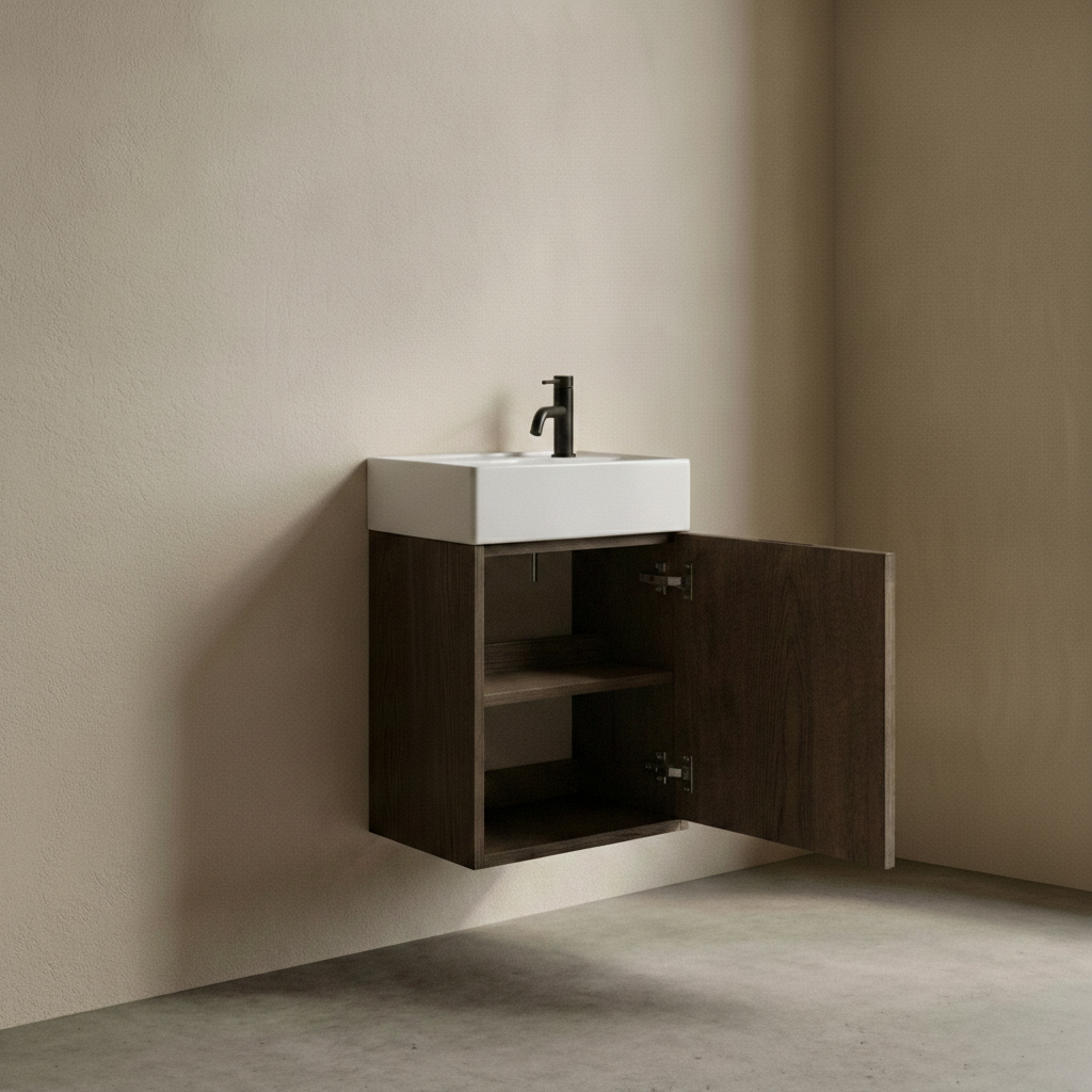 ALMA Mini Snedker Badmøbel - Mørk - 45 x 64 x 28 cm - LIMITED EDITION