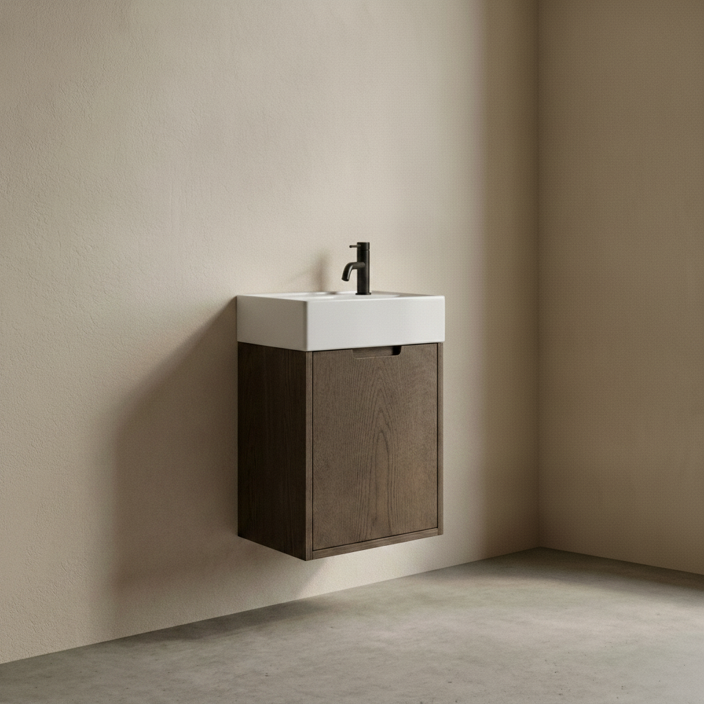 ALMA Mini Snedker Badmøbel - Mørk - 45 x 64 x 28 cm - LIMITED EDITION