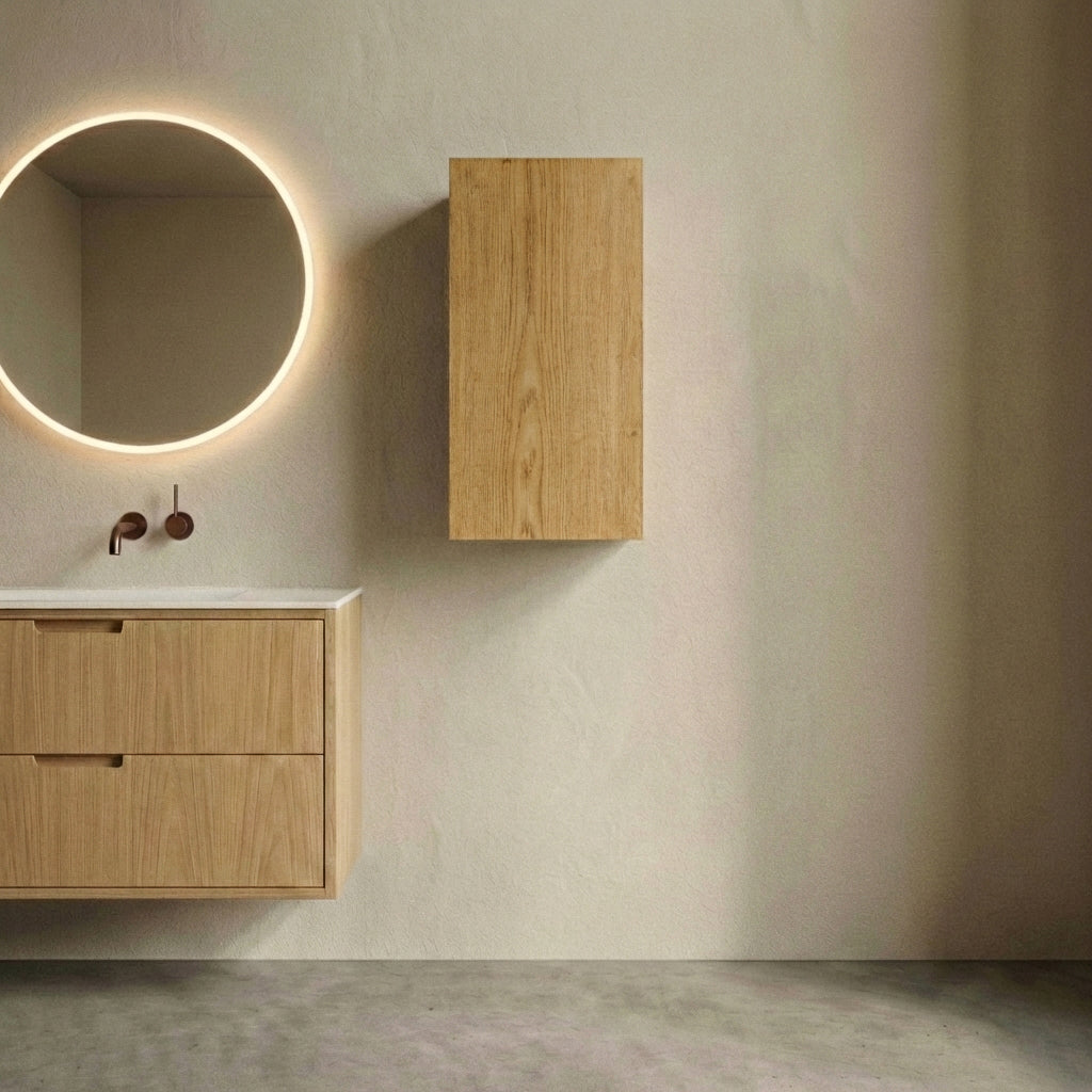 ALMA 3927 Snedker Overskab med Låge - Lys - 40 x 78 cm