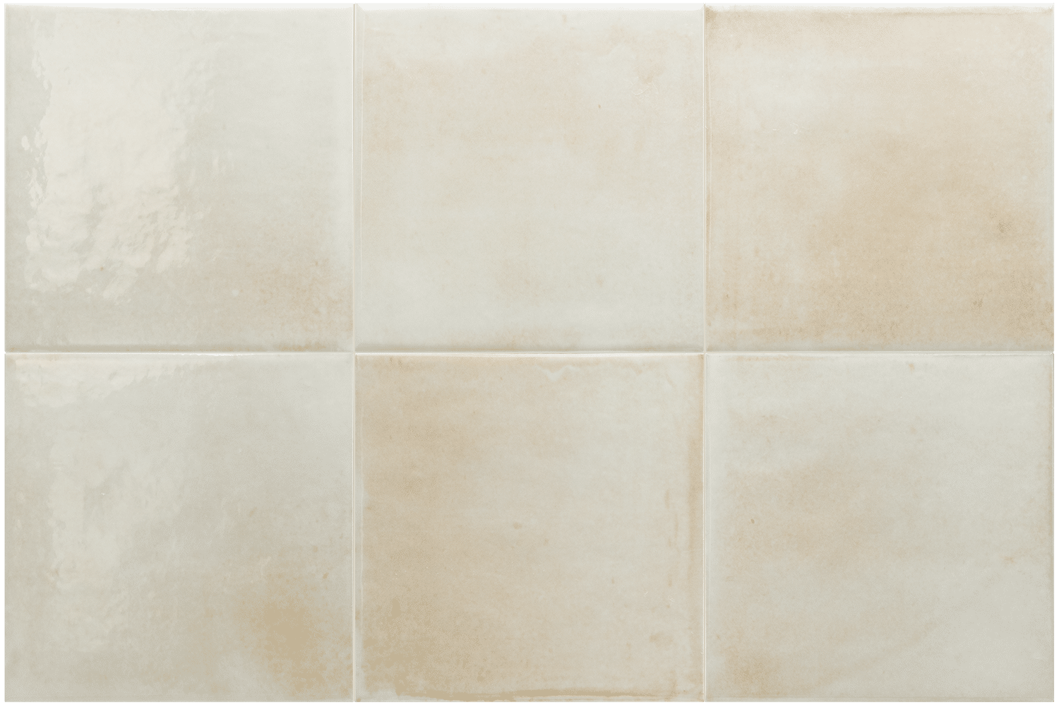 firkantet beige vægflise med blank overflade til badeværelse eller køkkenet