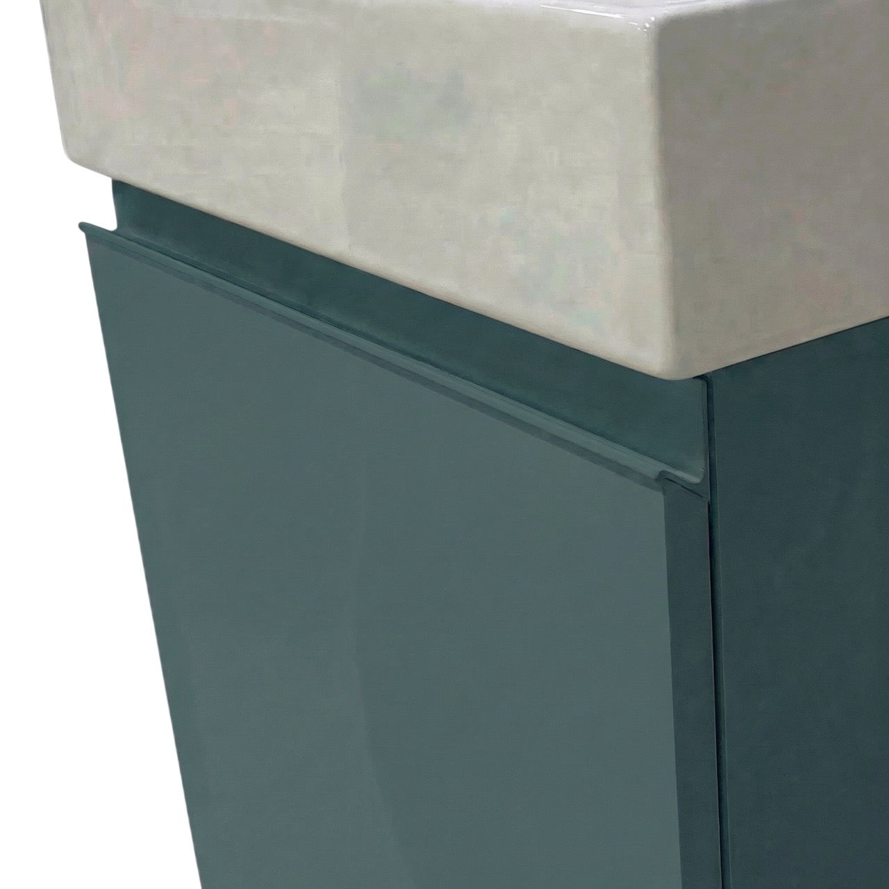 Milano Blu Acciaio 45 cm Badeværelsespakke – Badmøbel, Spejlskab & Scandtap