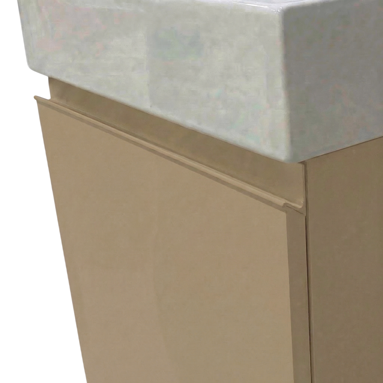 Milano Cappuccino 45 cm Badeværelsespakke – Badmøbel, Spejlskab & Scandtap