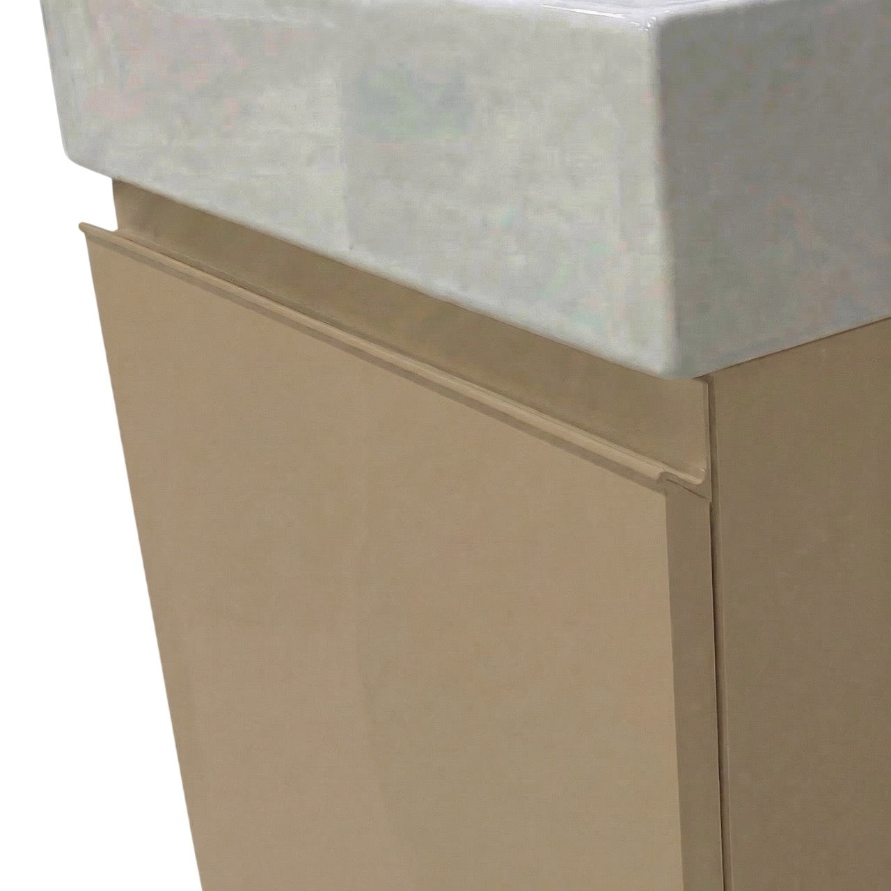 Milano Cappuccino 45 cm Badeværelsespakke – Badmøbel, Spejlskab & Scandtap