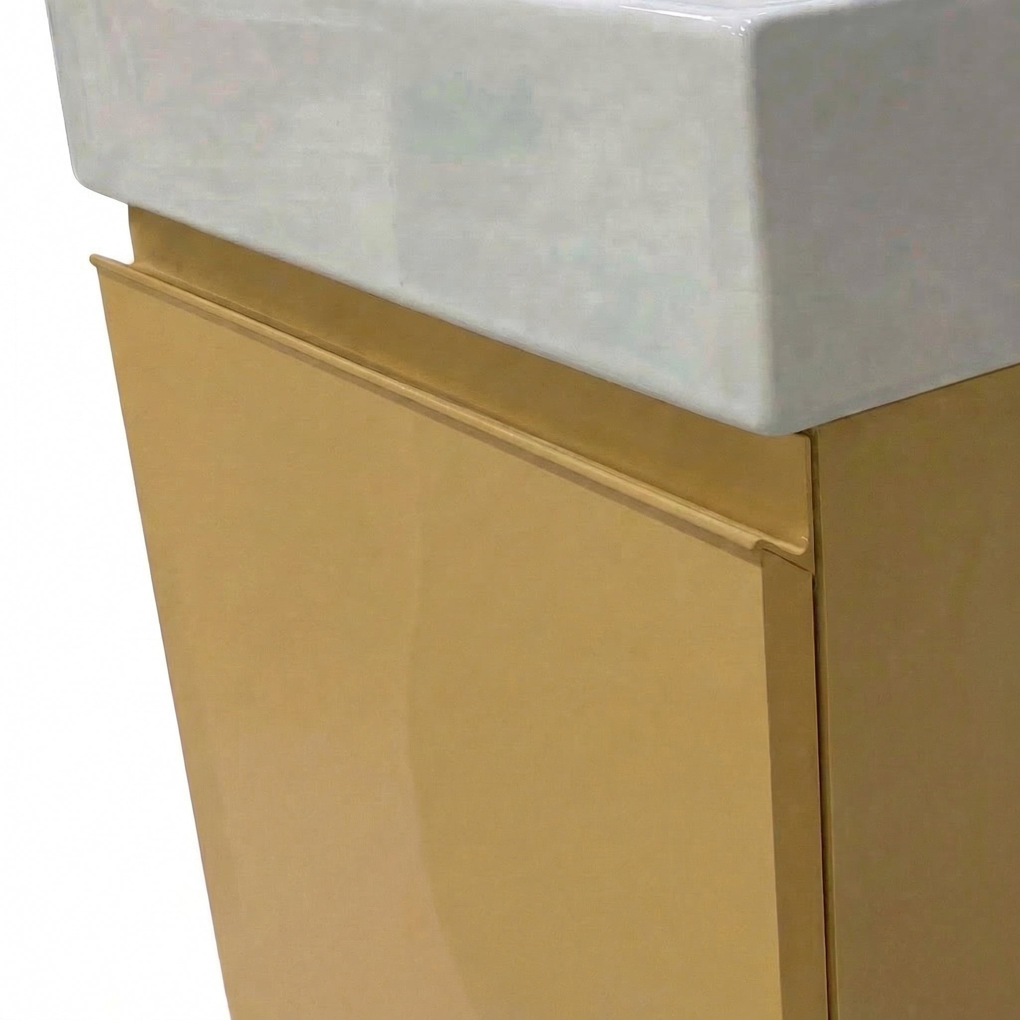 Milano Senape 45 cm Badeværelsespakke – Badmøbel, Spejlskab & Scandtap