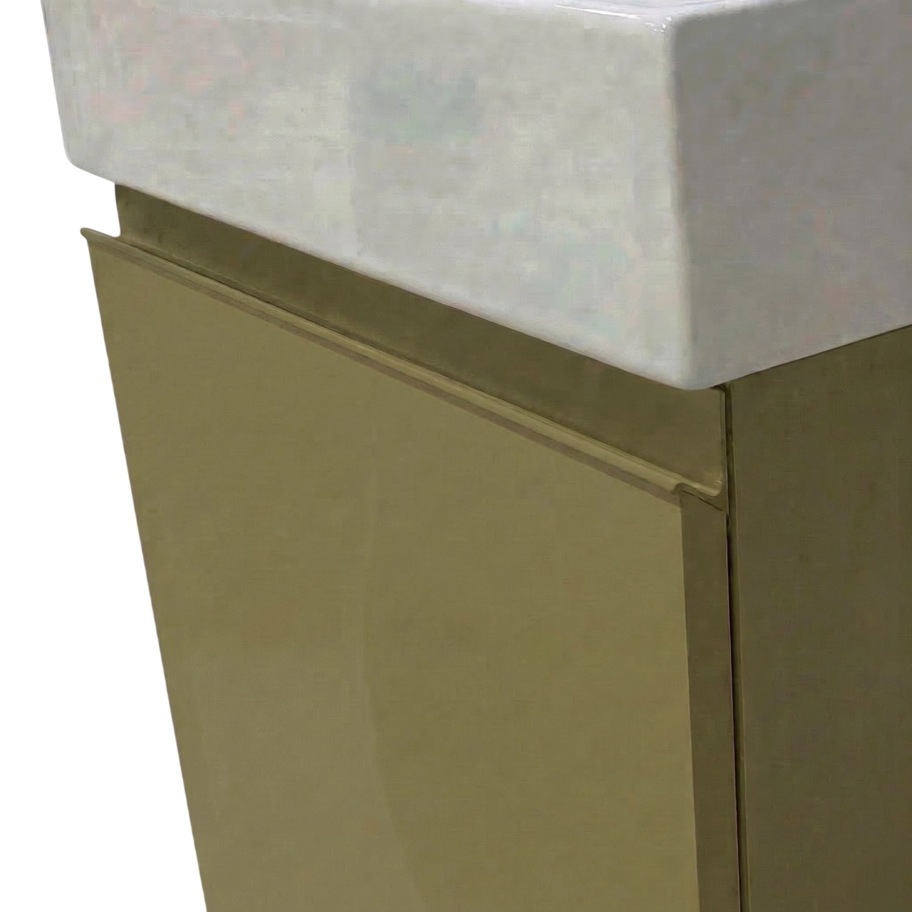 Milano Verde Canna 45 cm Badeværelsespakke – Badmøbel, Spejlskab & Scandtap