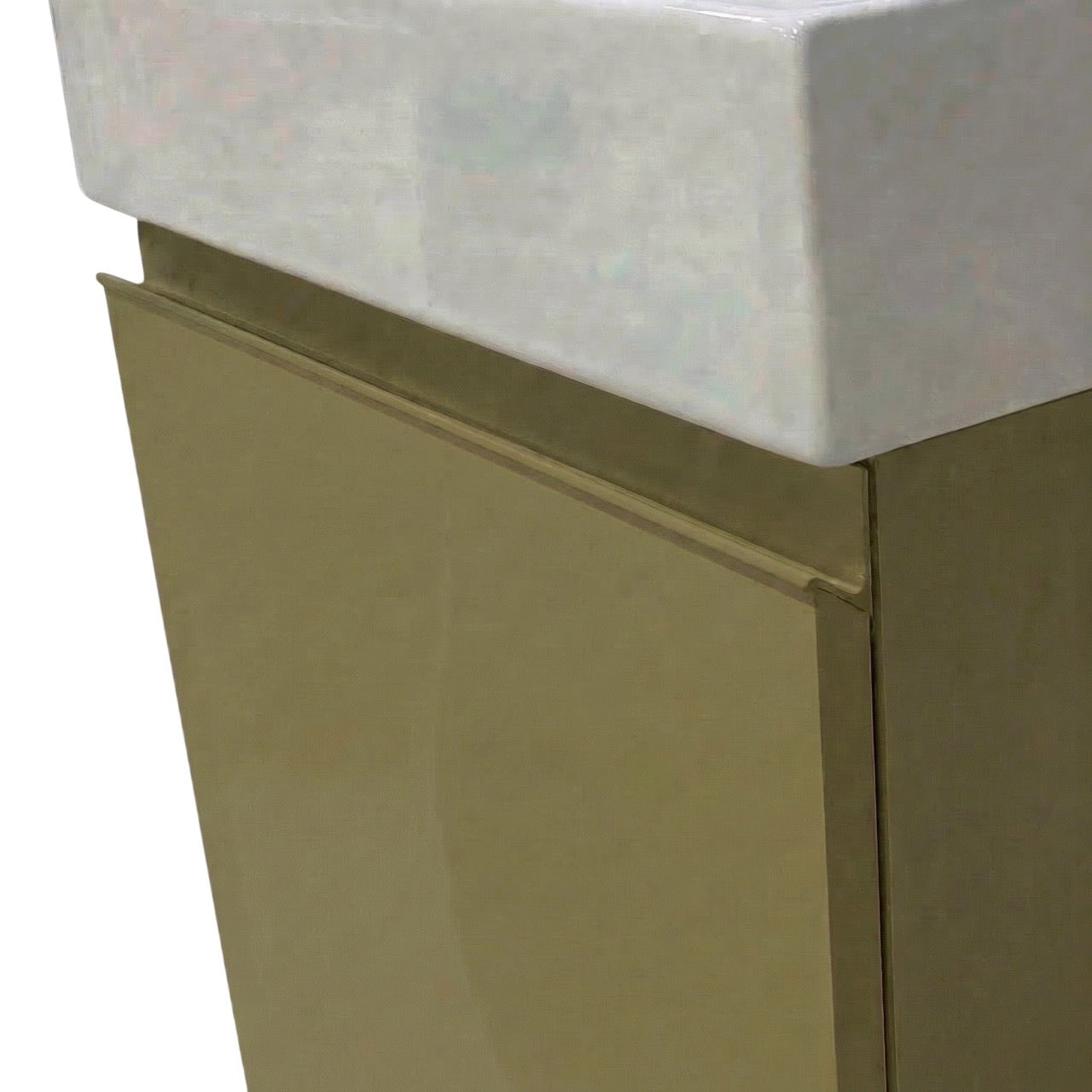 Milano Verde Canna 45 cm Badeværelsespakke – Badmøbel, Spejlskab & Scandtap