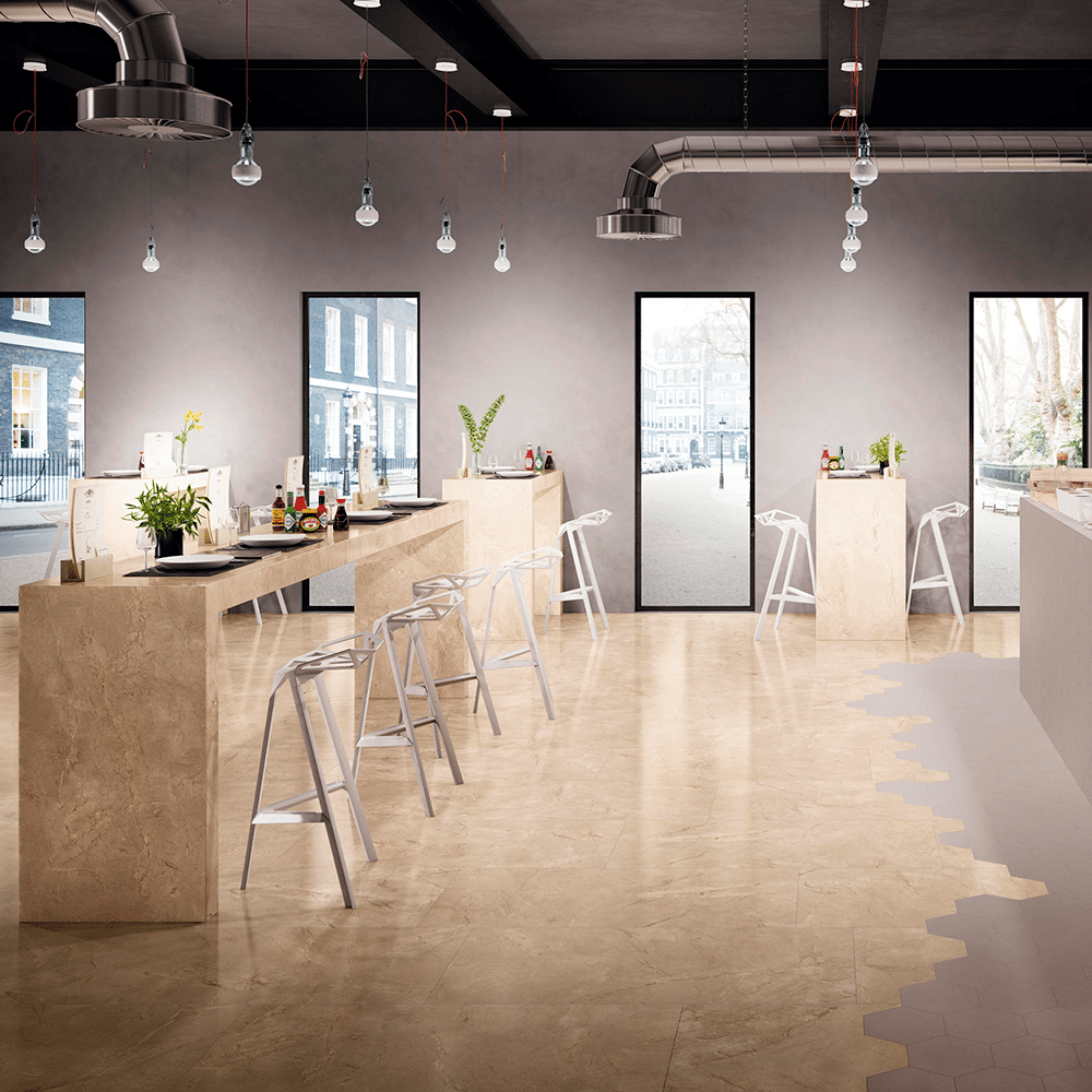 LUX flisen i farven Beige