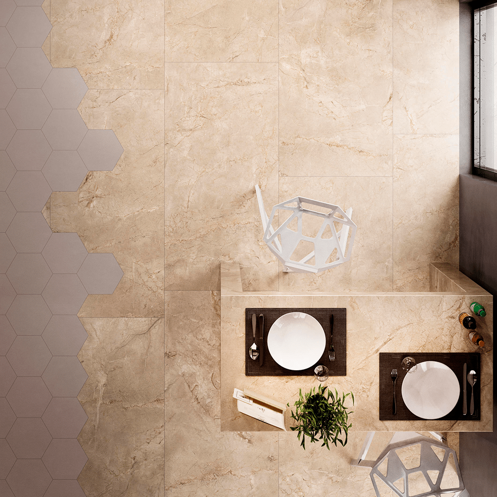 LUX flisen i farven Beige