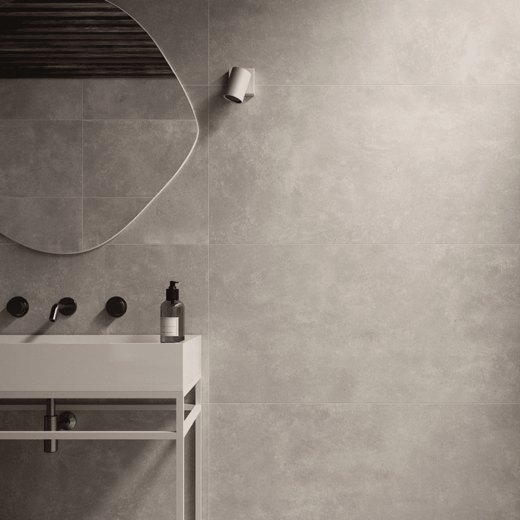 Metro flisen i farven Mud