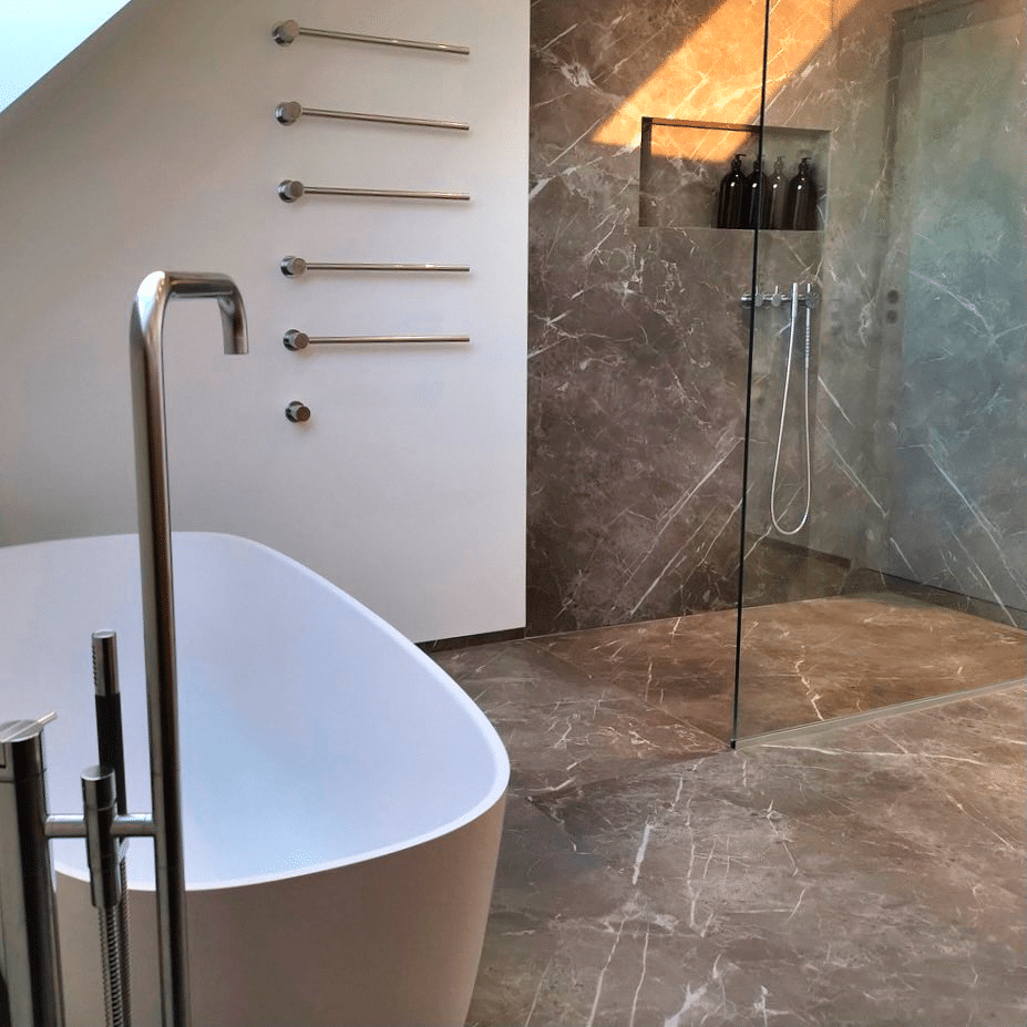 Per. Grey Silk Sokkelkant