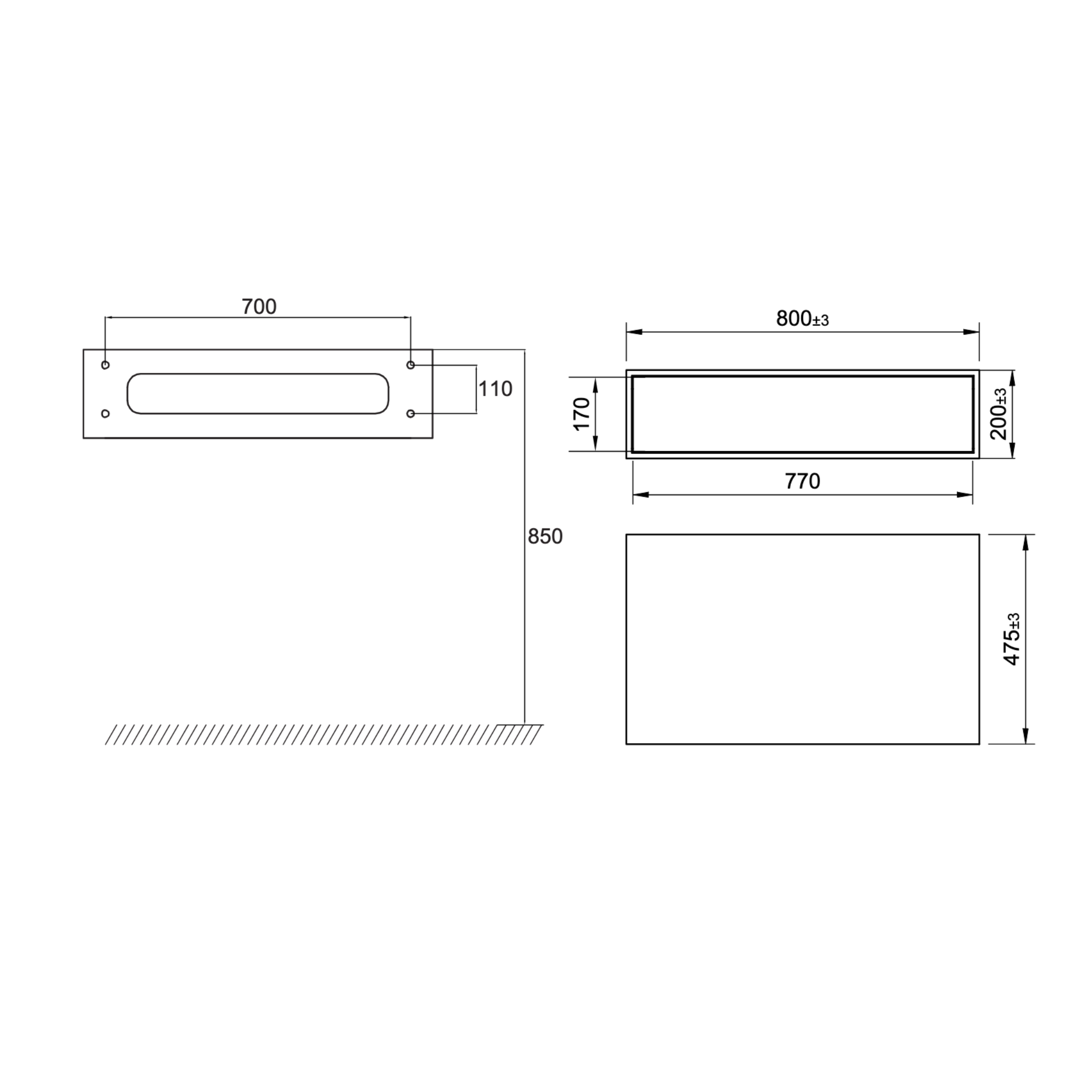 Scandtap S800 badmøbel i Solid Surface