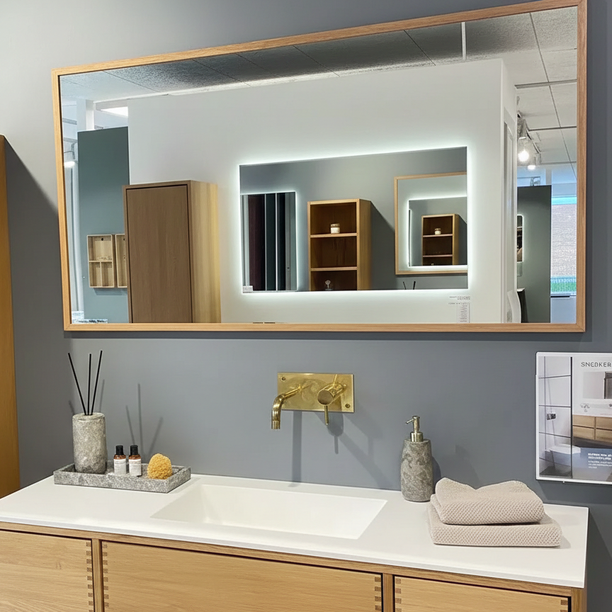 Snedker Rammespejl - Naturolie