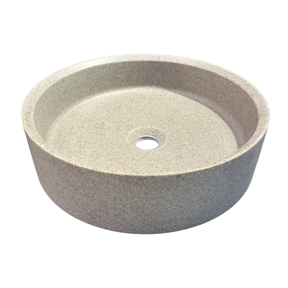 OUTLET - Bordstående Vask i Terrazzo-look - Ø: 40 cm
